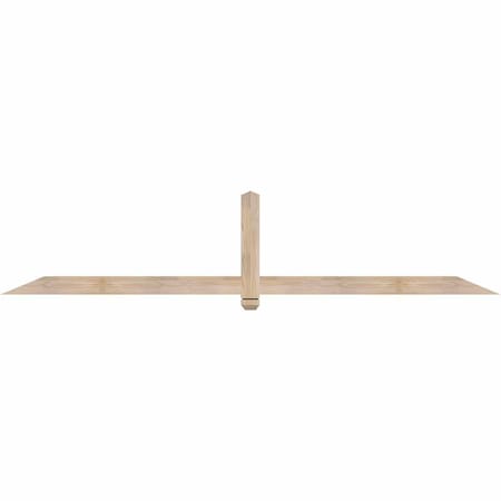 Ekena Millwork Eugene Smooth Timber Gable Bracket, Douglas Fir, 96"W x 20"H x 1 1/2"D x 3 1/2"F, 5/12 Pitch GBW096X20X0204EUG00SDF